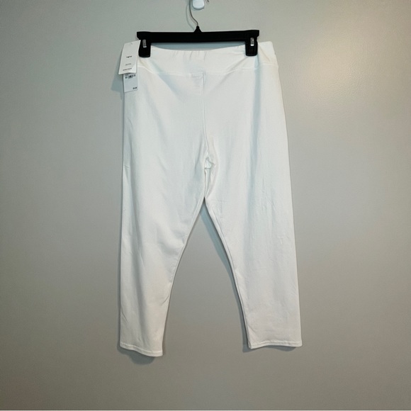 NORDSTROM White Crop Leggings L - Picture 2 of 3
